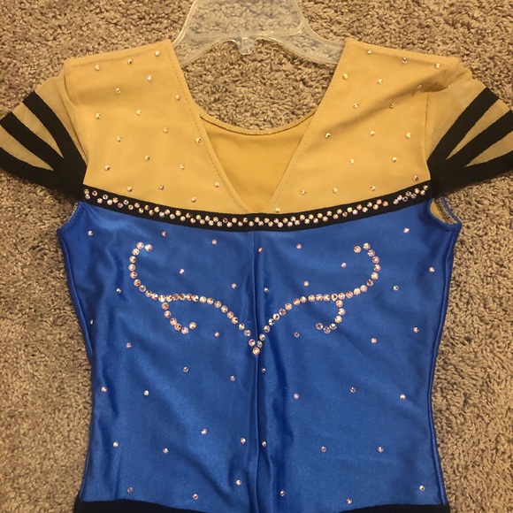 Blue Ice Dance Dress - Picture 4 of 4
